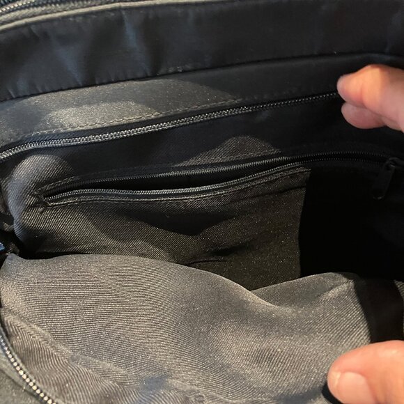 NWOT Vintage The Filer New York Organizer Dark Blue Purse Shoulder Straps - Picture 12 of 14